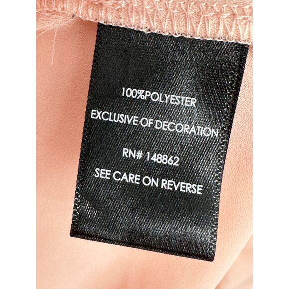 Torrid Light Pink Long Sleeve Embellished Collared Shirt‎ Women's Size 1 1X - Picture 6 of 7